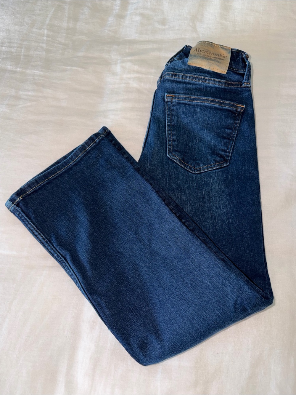 Abercrombie Kids Dark Wash Bootcut Jeans Boys Size 7/8